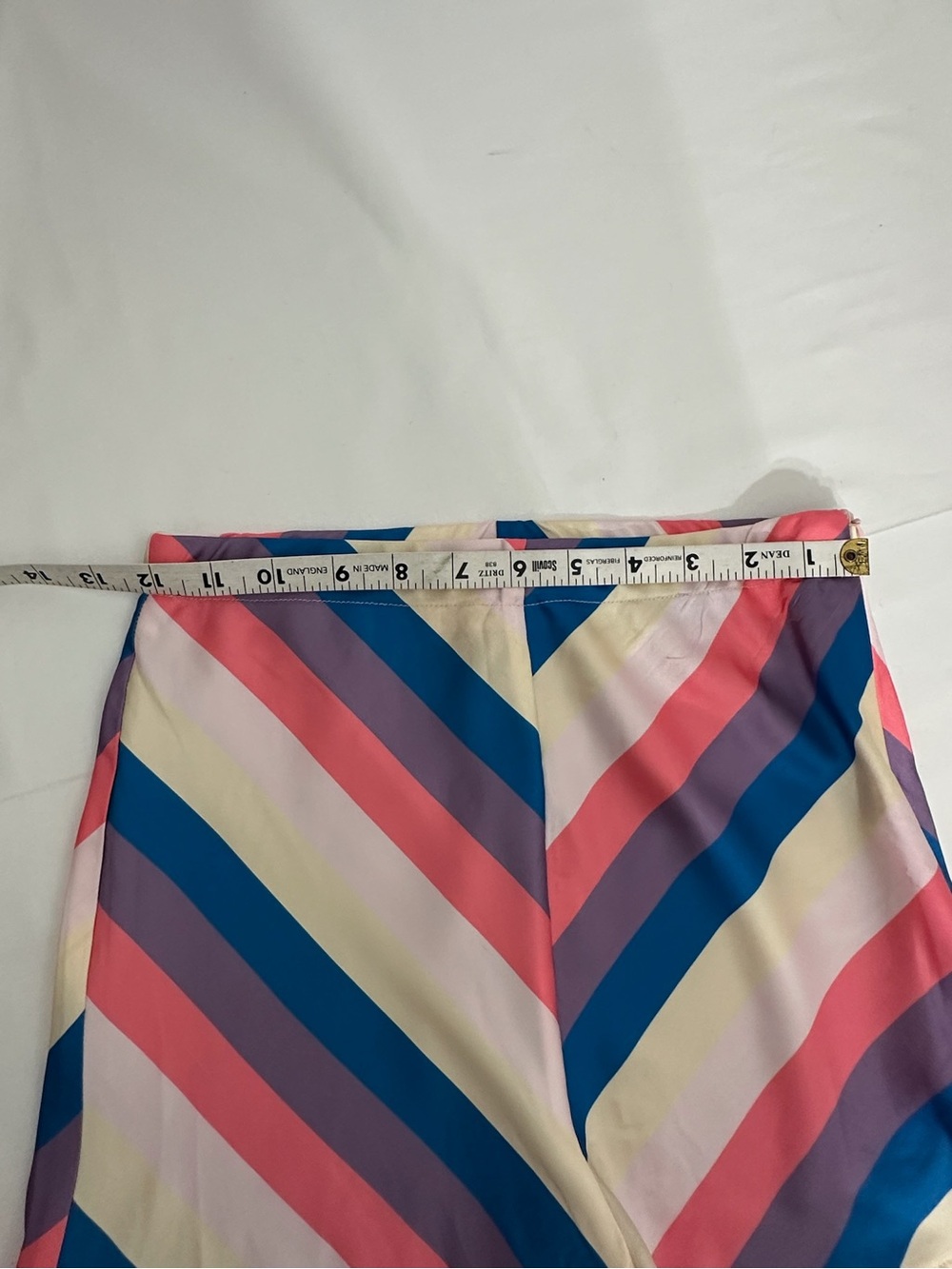 NWT Serpenti Chevron Stripe Ruffle Hem Micro Hot Shorts Pinup Style Retro XSmall - Picture 12 of 13